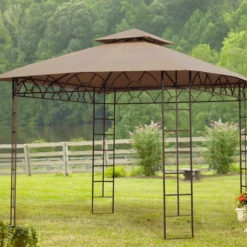 Gazebo Parts Direct Catalog Beige Replacement Canopy For Belvedere Gazebo (10X10 Ft) L-GZ027PWI-3A Sold At BigLots