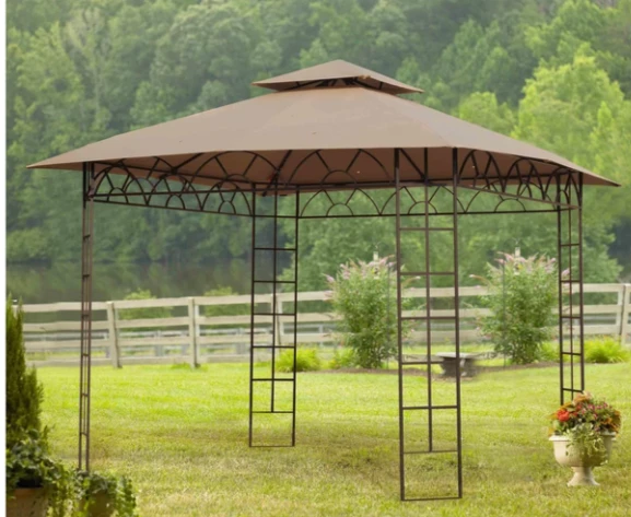 Gazebo Parts Direct Catalog Beige Replacement Canopy For Belvedere Gazebo (10X10 Ft) L-GZ027PWI-3A Sold At BigLots