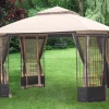 Gazebo Parts Direct Replacement Canopy And Screen Combo For Bethany Gazebo - Rip Lock 350 L-GZ804PST