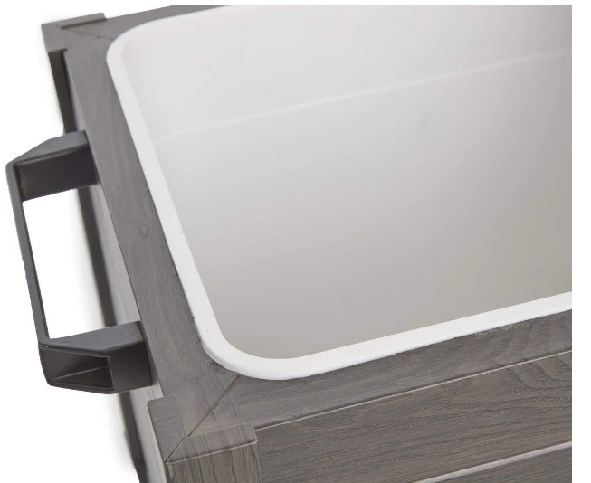 Gazebo Parts Direct Catalog Wood Look 60-Quart Outdoor Rolling Cooler