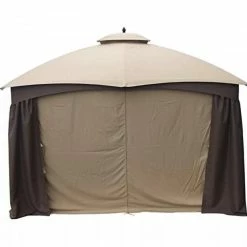 LOWES Asheville 10 X12 Full Set Gazebo Curtains 4 Sides With Zippers