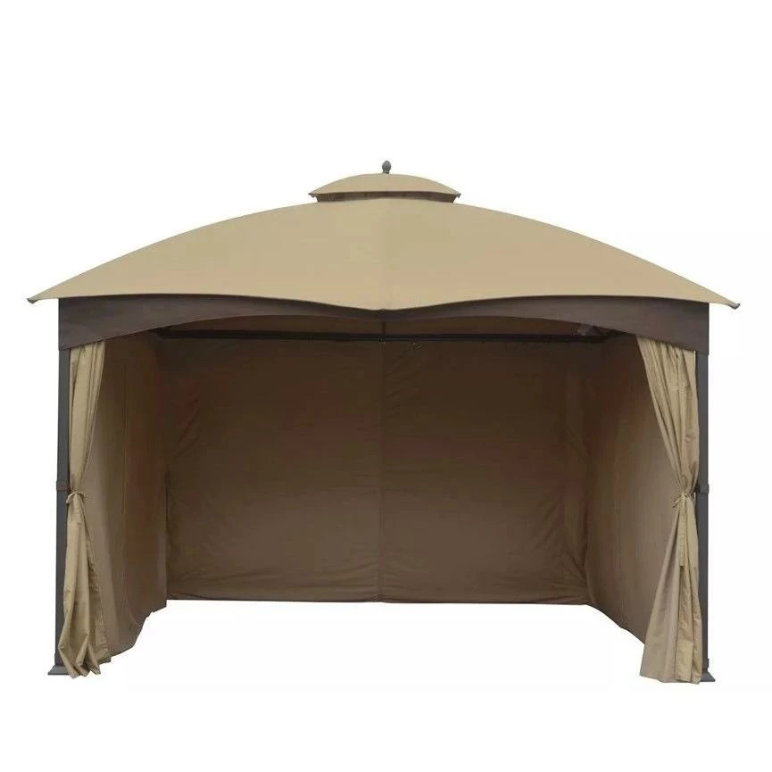 LOWES Asheville 10 X12 Full Set Gazebo Curtains 4 Sides With Zippers