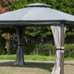 Gazebo Parts Direct Catalog Light Gray & Black Replacement BUNDLE For Shadow Creek Gazebo (10 Ft. X 12 Ft. ) L-GZ1140PST-C1 Sold At Big Lots