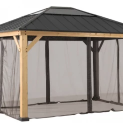 Gazebo Parts Direct Sunjoy Universal Mosquito Netting For 11 Ft. ×13 Ft. Wood-Framed Gazebos