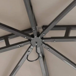 Gazebo Parts Direct Patio Garden Gazebo 10x12 With Mosquito Netting+ Double Soft-top Light Gray