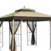 Gazebo Parts Direct Replacement Canopy For Double Arch Gazebo (10X10 Ft) L-GZ038PST-3 Sold At Big Lots Catalog