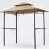 Gazebo Parts Direct Grill Gazebo 8 X 5 Double Tiered Outdoor BBQ Gazebo Canopy With LED Light Catalog