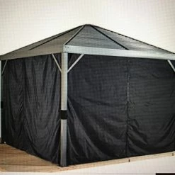 Gazebo Parts Direct UNIVERSAL 10 X 10 CURTAIN BLACK WITH ZIPPERS Catalog