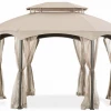Gazebo Parts Direct Replacement Canopy For The Manhattan Oval Gazebo - RIPLOCK 350 - Beige