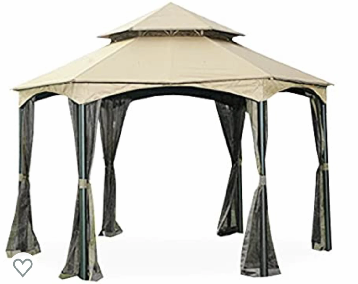 Gazebo Parts Direct Catalog Replacement Canopy For The Southbay Hexagon Gazebo - Standard 350 - Beige