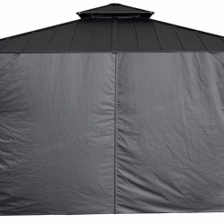 Gazebo Parts Direct Catalog Universal Lowes Allen And Roth 10 X 12 Replacement Curtain Grey All Four Curtains With Snap Rings