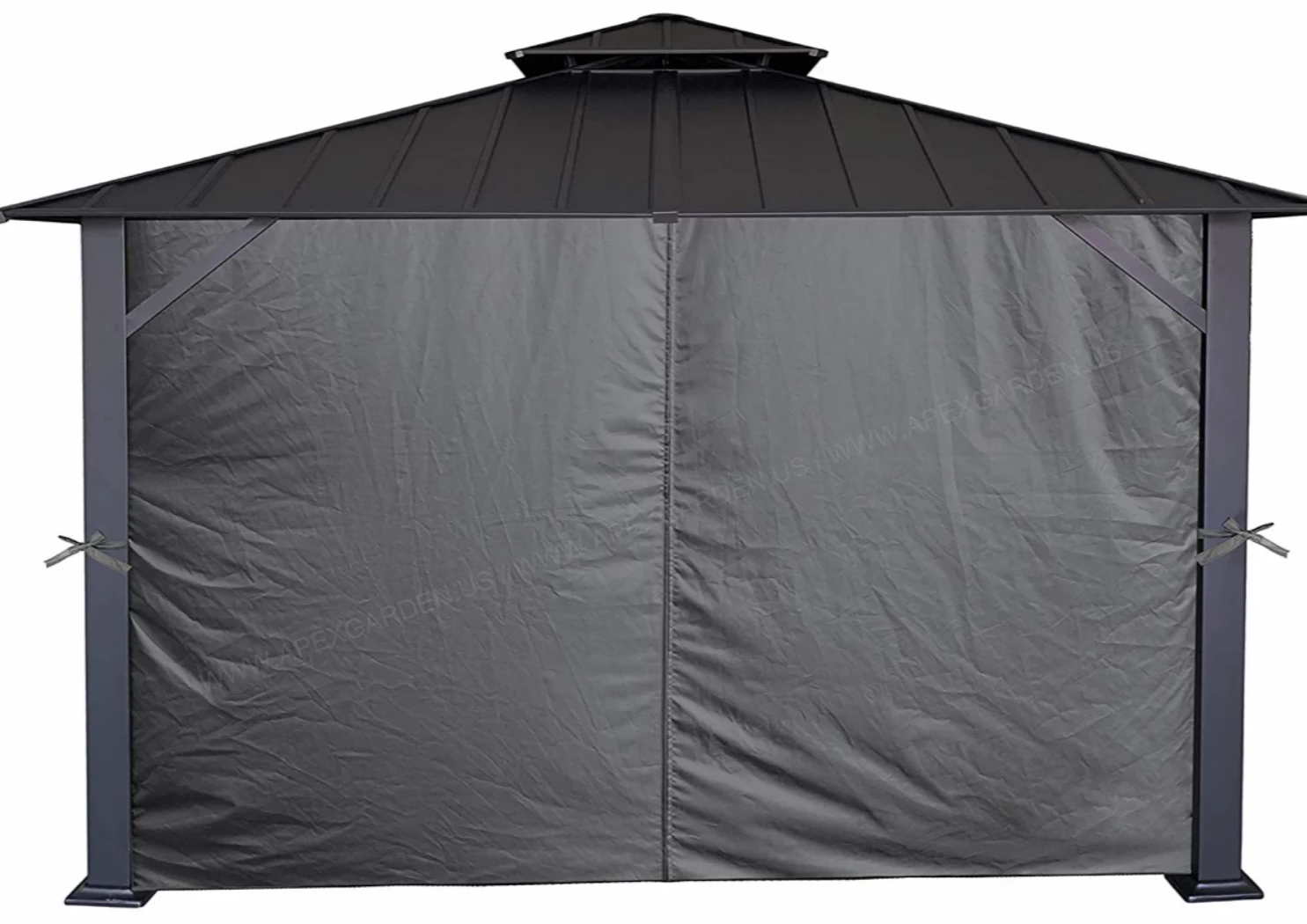 Gazebo Parts Direct Catalog Universal Lowes Allen And Roth 10 X 12 Replacement Curtain Grey All Four Curtains With Snap Rings