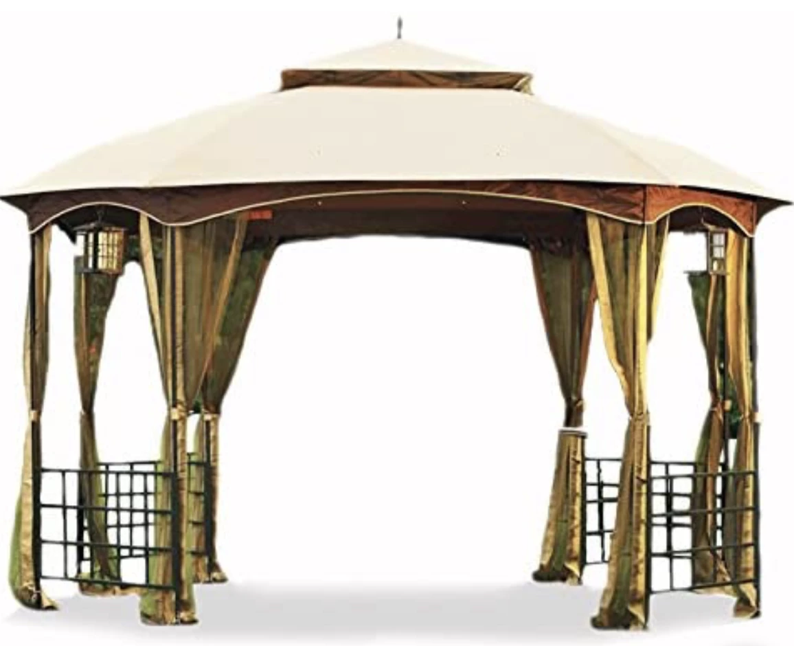 Gazebo Parts Direct Replacement Canopy Top Cover And Screen Set For The Newport Octagon Gazebo - 350 Catalog