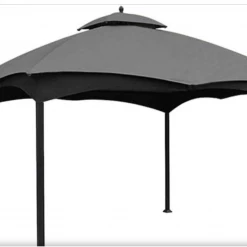 Gazebo Parts Direct Catalog Lowes Allen And Roth 10 X 12 Gray Gazebo Canopy New G-12S004B-1/GF-12S004BT FLASH SALE TODAY