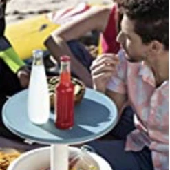 Gazebo Parts Direct Go Bar 4.2 Gallon With Handle And Pop Up Outdoor Table Perfect For Your Patio Teal