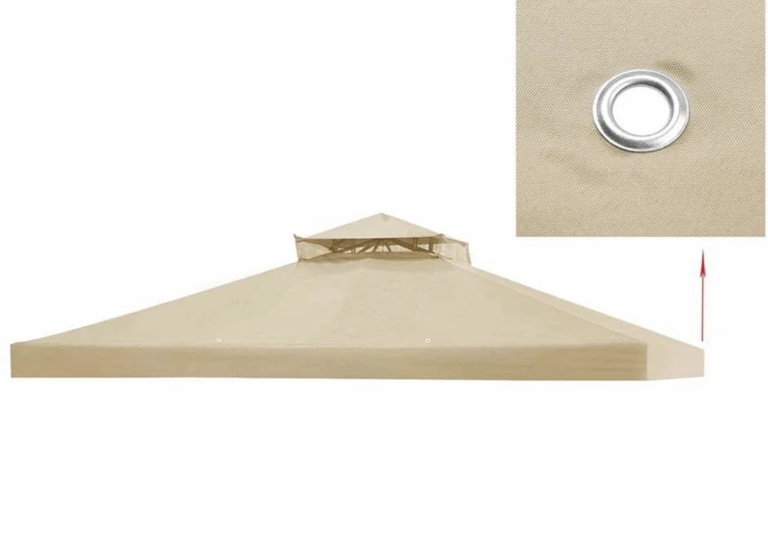 Gazebo Parts Direct 2 Tier 12x10' Gazebo Canopy Top Cover Replacement For Sunjoy L-GZ288PST-4H