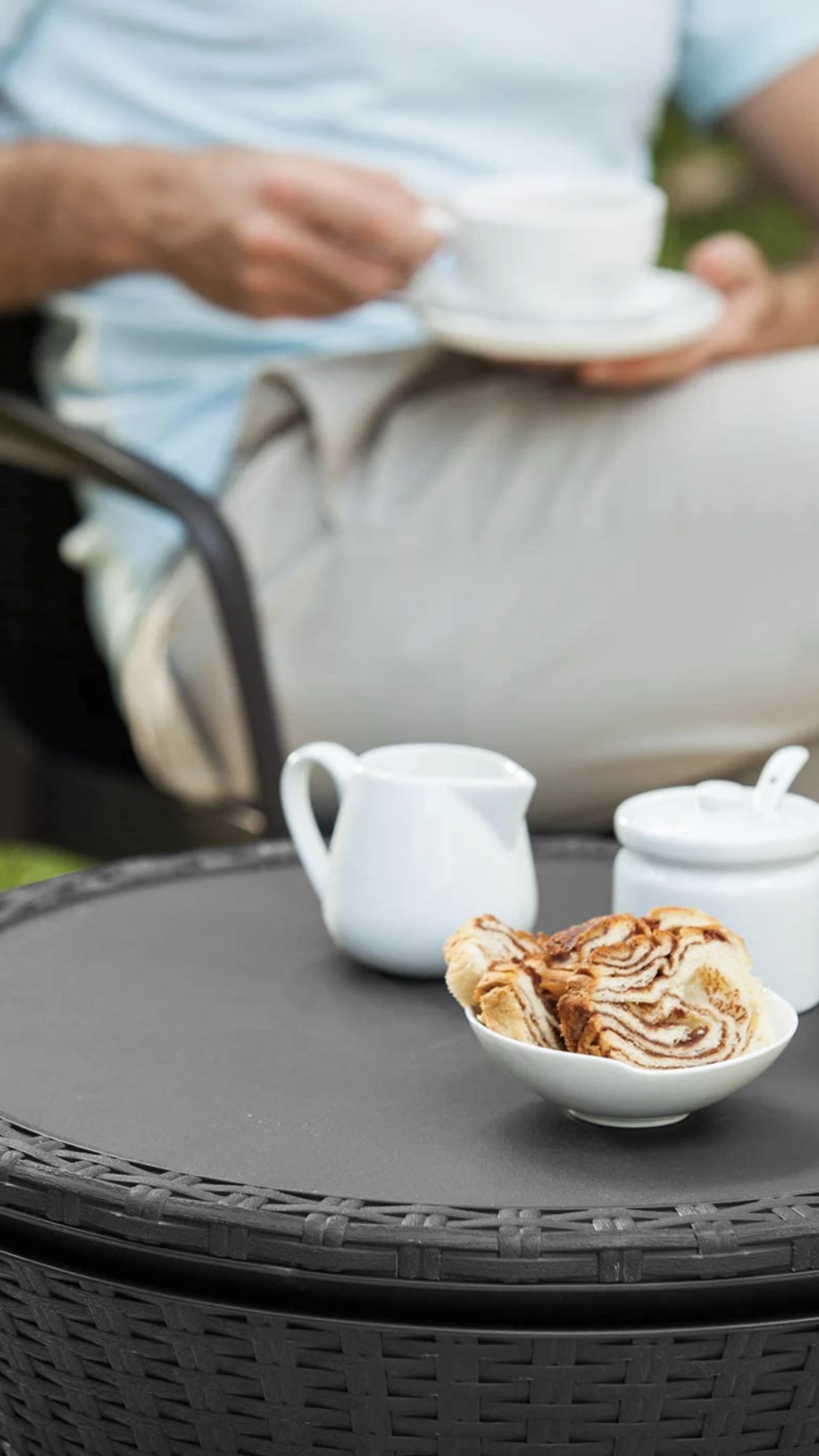 Gazebo Parts Direct Catalog COOLER TIKI BAR Outdoor Patio Furniture And Hot Tub Side Table With 7.5 Gallon Beer And Wine Cooler