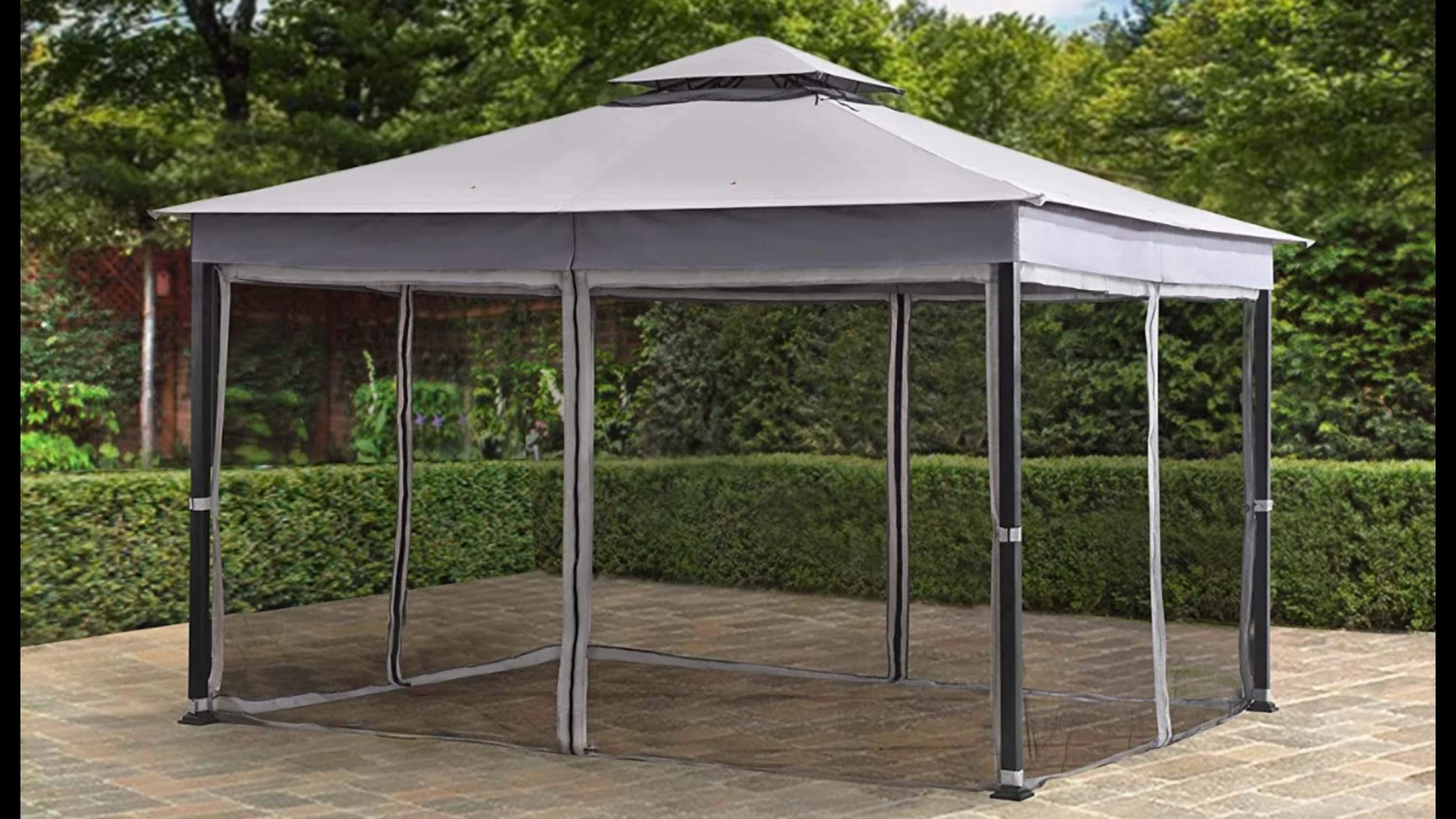 Gazebo Parts Direct Original Replacement Canopy For Allen+Roth Easy Up Gazebo (10X12 Ft) L-GZ472PST-I Sold At Lowe's, Light Grey Catalog