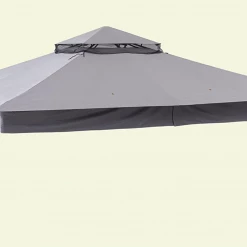 Gazebo Parts Direct Sunjoy Original Replacement Canopy For A+R Easy Up Gazebo (10X12 Ft) L-GZ472PST-I Sold At Lowe's, Light Grey Catalog