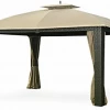 Gazebo Parts Direct Sonoma Replacement Canopy For The Sonoma Riviera 10x12 Wicker Gazebo L-GZ815PST- Standard 350 - Beige Catalog