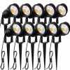 Gazebo Parts Direct 10W Landscape Lights 12V 24V 1000LM Warm White Low Voltage LED Waterproof Outdoor Lights (10Pack)