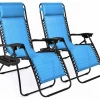 Gazebo Parts Direct Copy Of Set Of Two Adjustable Zero Gravity Lounge Chair Recliners For Patio, Pool W/Cup Holders - Catalog