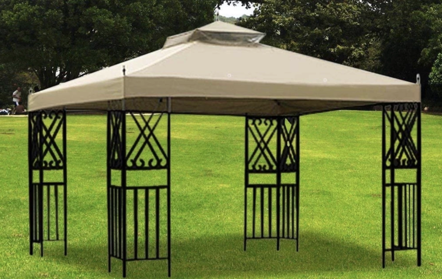 Gazebo Parts Direct 2 Tier 12x10' Gazebo Canopy Top Cover Replacement For Sunjoy L-GZ288PST-4D