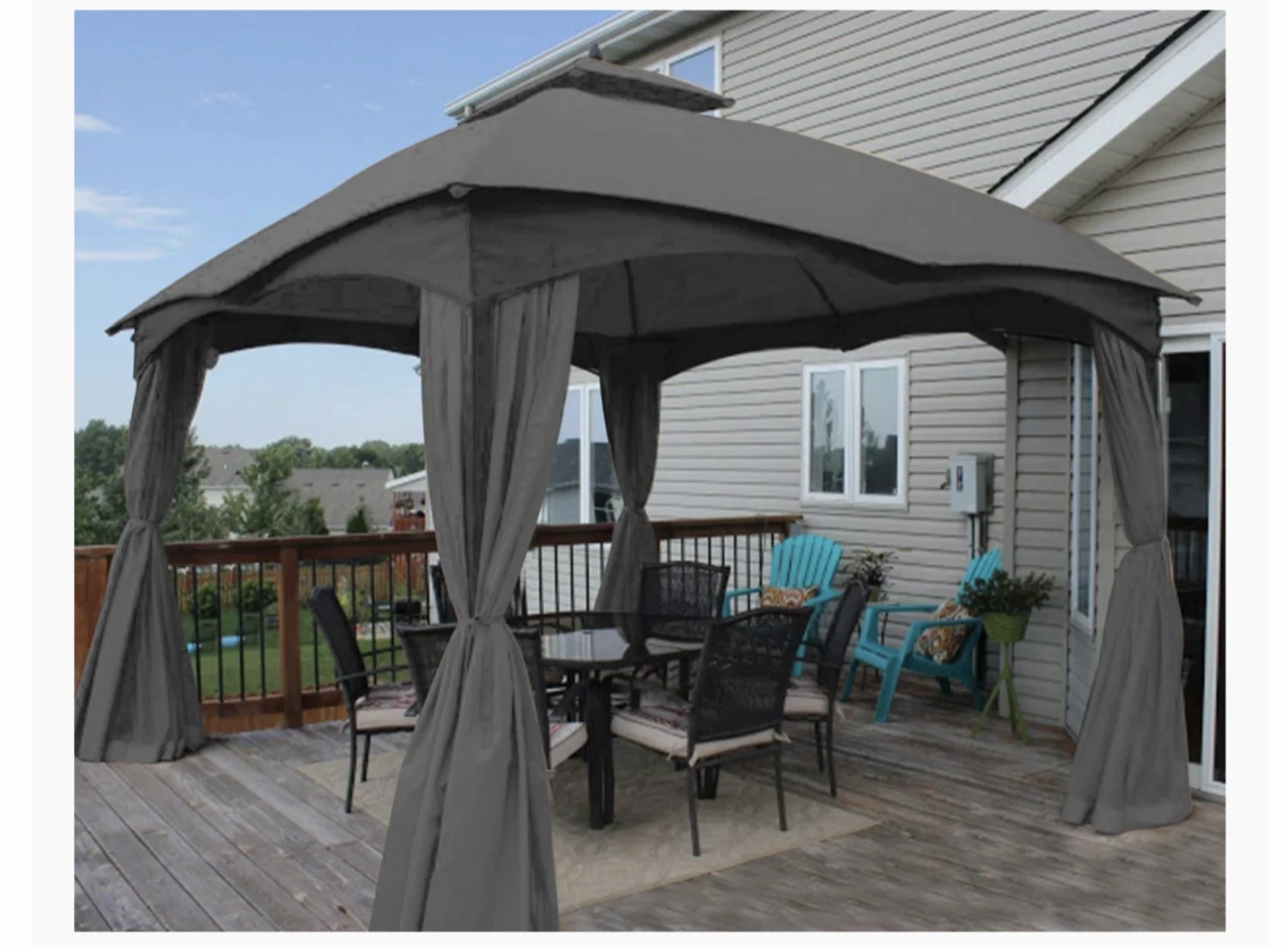 Gazebo Parts Direct LOWES GREY 10 X 12 GAZEBO REFRESH BUNDLE CANOPY,BUG SCREEN,CURTAIN ALL IN ONE Catalog