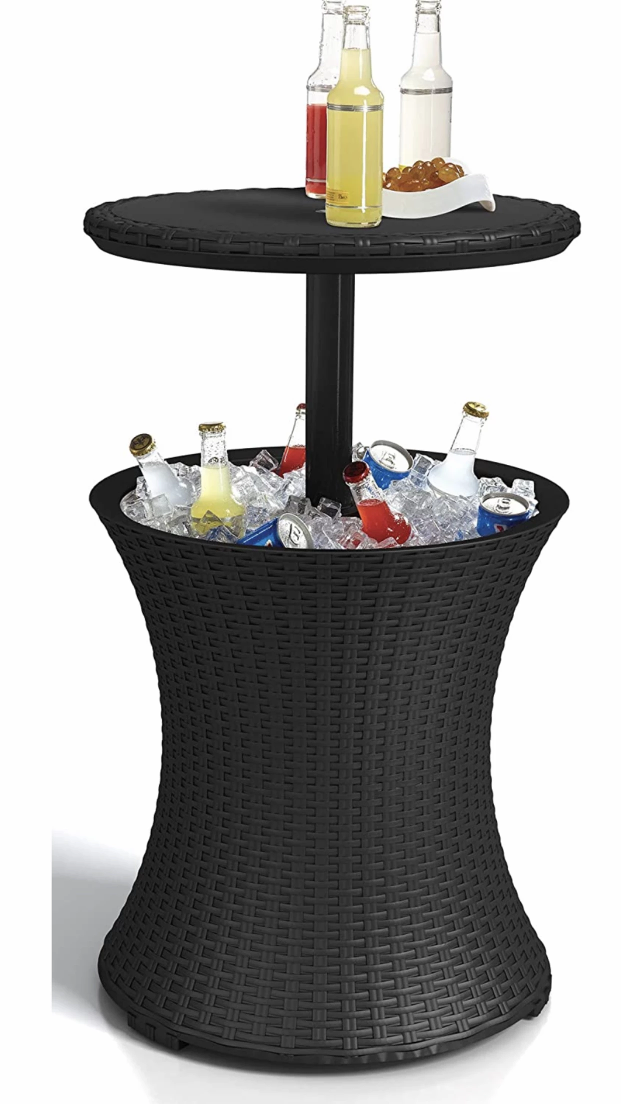 Gazebo Parts Direct Catalog COOLER TIKI BAR Outdoor Patio Furniture And Hot Tub Side Table With 7.5 Gallon Beer And Wine Cooler