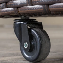 Gazebo Parts Direct Catalog Caribbean Outdoor Wicker Bar Cart With Cooler Wine Glass Holder And Glass Top