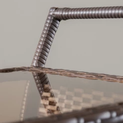 Gazebo Parts Direct Catalog Caribbean Outdoor Wicker Bar Cart With Cooler Wine Glass Holder And Glass Top