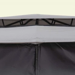 Gazebo Parts Direct Sunjoy Original Replacement Canopy For A+R Easy Up Gazebo (10X12 Ft) L-GZ472PST-I Sold At Lowe's, Light Grey Catalog