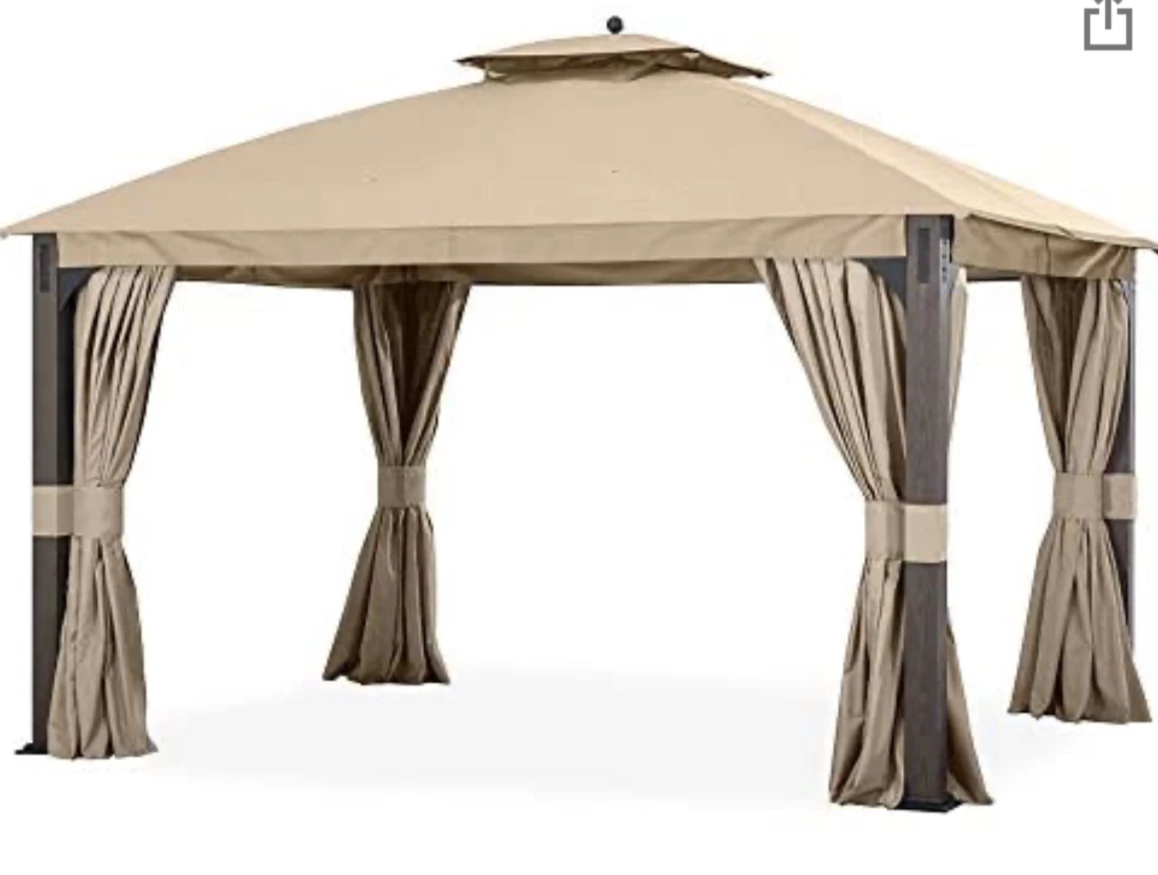 Gazebo Parts Direct Catalog Replacement Canopy For The Shadow Creek Gazebo - Standard 350 - Beige L-GZ1140PST