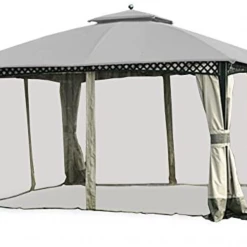 Gazebo Parts Direct Big Lots Windsor Replacement 10x12 Canopy For L-GZ717PST-C - Riplock 350 - Slate Gray