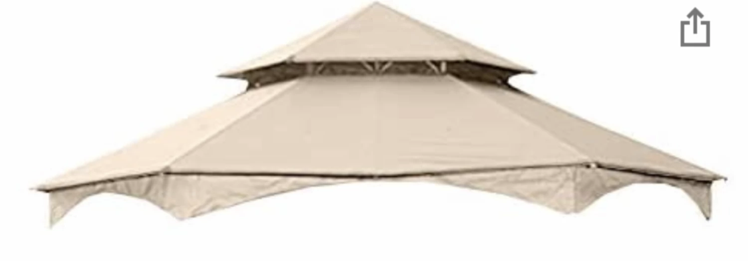 Gazebo Parts Direct Catalog Replacement Canopy For The Southbay Hexagon Gazebo - Standard 350 - Beige