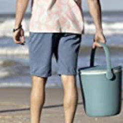 Gazebo Parts Direct Go Bar 4.2 Gallon With Handle And Pop Up Outdoor Table Perfect For Your Patio Teal