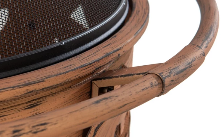 Gazebo Parts Direct HALLOWEEN 30 In. Jack-o-lantern Round Wood Burning Firepit With Poker Catalog