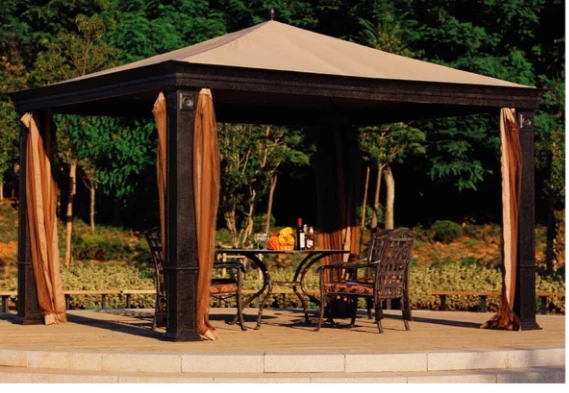 Gazebo Parts Direct Khaki Replacement Canopy (Deluxe Version) For Sean Conway Gazebo (10X12 Ft) G-GZ107PST-06 Sold At Target