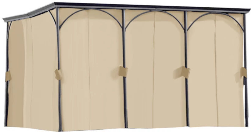 Gazebo Parts Direct Somerset Gazebo L-GZ212PCO-B Replacement Curtain Set Beige Catalog