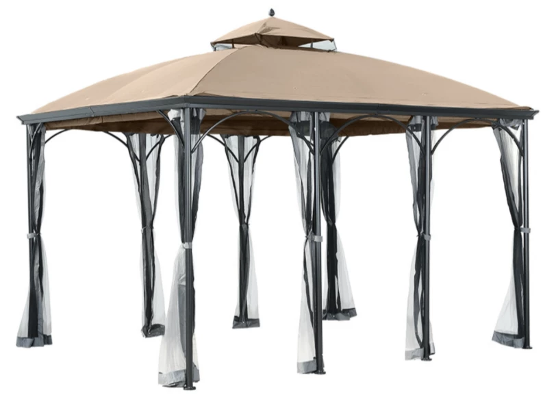 Gazebo Parts Direct Somerset Gazebo L-GZ212PCO-B Replacement Curtain Set Beige Catalog